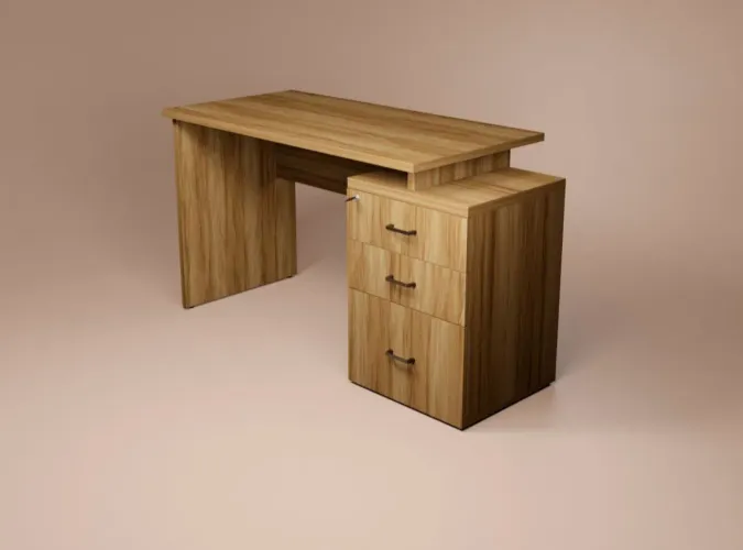 Mesa de 1,40 x 0,60 com armário acoplado
