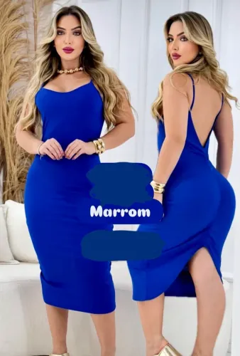 Vestido Midi Marrom