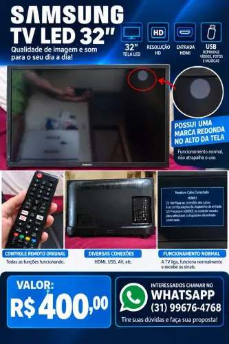 TV Samsung LED 32? à venda - R$ 400