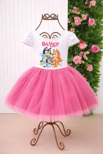 Vestido dr Festa Bluey