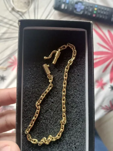 Pulseira banhada a ouro