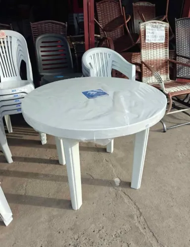 Mesa Desmontável Redonda (Pronta entrega)