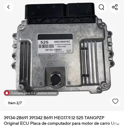 Placa de computador para motor de carro
