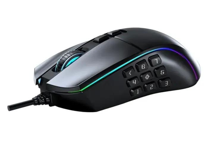 Mouse Gamer Warrior Rolf MO420 14 Botões 10.000 DPI com Fio - Novo Lacrado
