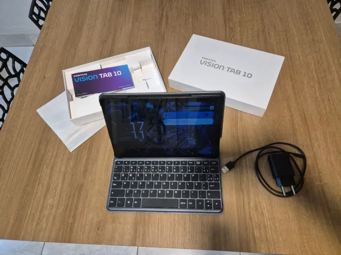 Tablet Positivo Tab 10 com capa/teclado original 