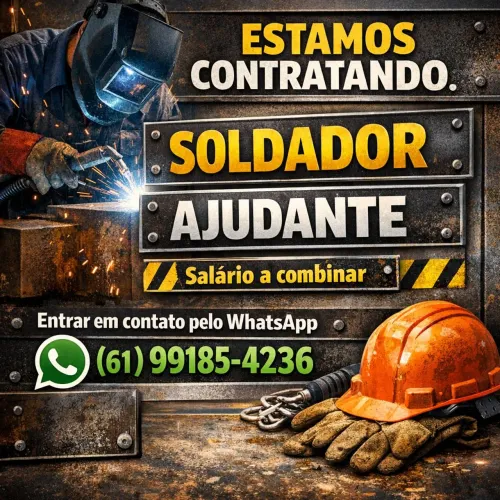 Estamos contratando soldador