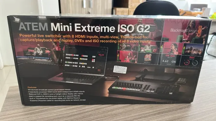 Blackmagic Atem Mini Extreme ISO G2 - NOVO - LACRADO!