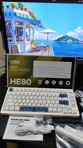 Teclado Magnético EPOMAKER HE80 - 75% Hot-Swap Gasket - Entregamos - Aceitamos Cartões