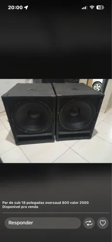 Vendo sub 18 oversaud 800 