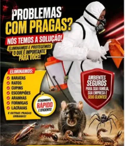 Dedetização residência é industrial trabalhamos tbm no Domingos