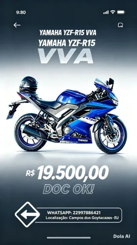YAMAHA YZF-R15 VVA ? IMPECÁVEL