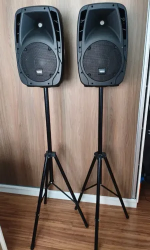 Sistema de Som Portátil 10 Polegadas 300w Rms