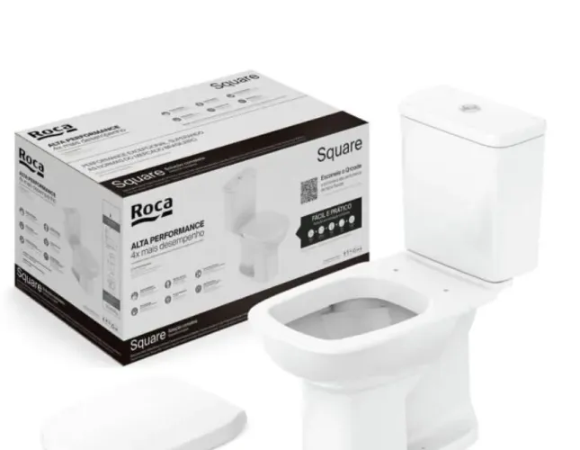 Vaso Sanitário com Caixa acoplada Roca Square