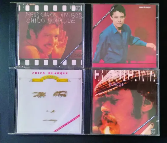 4 CD s Chico Buarque originais remasterizados anos 2000 em excelente estado