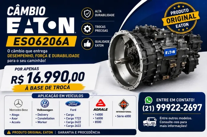 Caixa Câmbio Eaton ESO6206A Novo