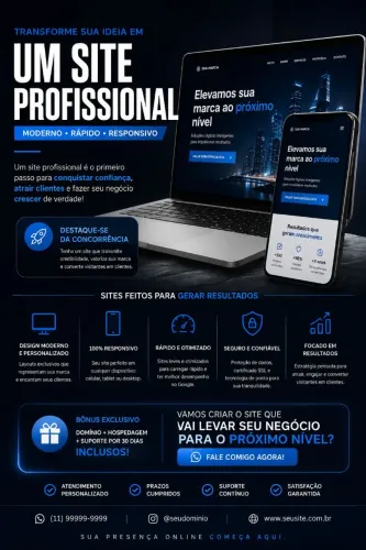 Seu Site Pronto para Vender 24 Horas por Dia