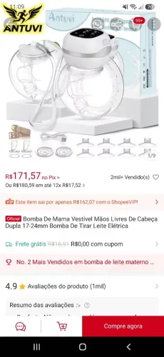 Bomba extratora elétrica, com Flanges. Semi nova ( apenas caixa foi aberta)