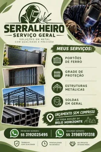 Serralheiro serviços gerais 