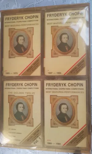 Coleção Pianista Fryderyk chopin  com 12 fitas k7 