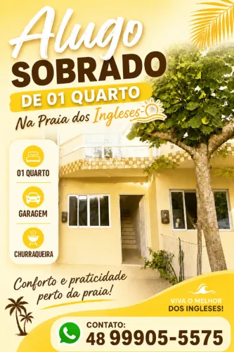 ALUGUEL ANUAL APARTAMENTO 1 QUARTO PRAIA DOS INGLESES FLORIANÓPOLIS DIRETO PROPRIETÁRIO