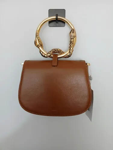 BOLSA AREZZO COURO LEGÍTIMO MARROM 