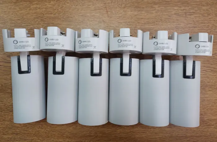 06 Spot Led 15 W Embuled bivolt branca quente<br>
