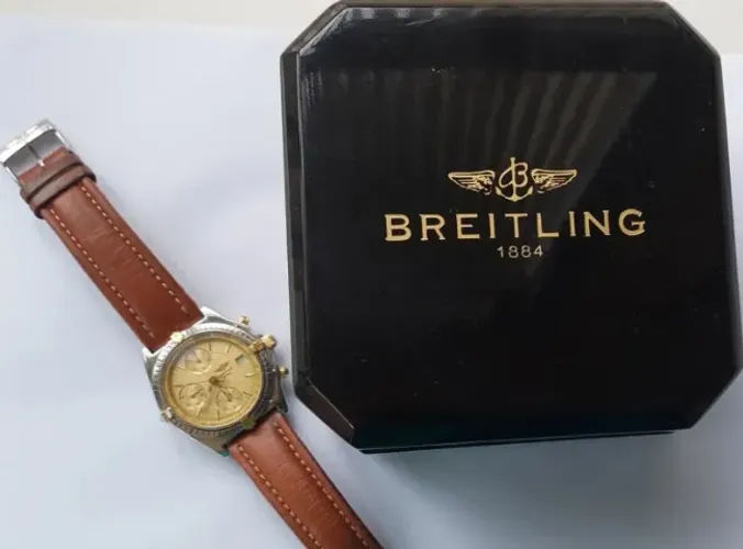 Breitling Chronomat 81950 Automático Aço/Ouro Caixa Original