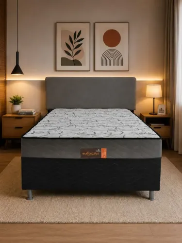 Cama casal molas ensacada da Eurosono