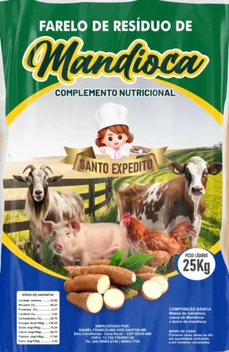 Farelo de Resíduo de Mandioca