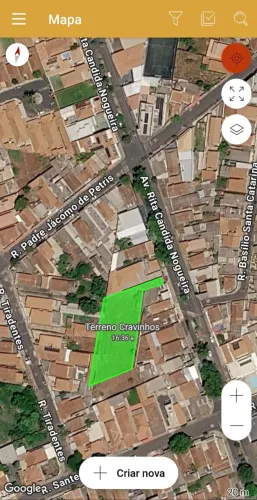 Terreno com frente para Av. Rita Cândida Nogueira