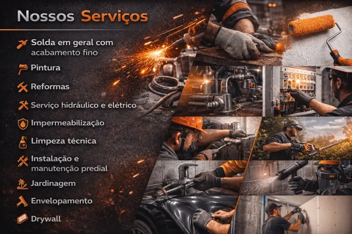 Pintura/Envelopamento/Drywall/Solda/Impermeabilização