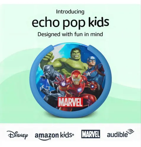 Echo Pop Alexa Smart Speaker Marvel