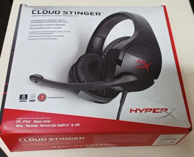 Headset Gamer HyperX Cloud Stinger, com microfone