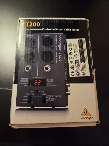 Behringer CT200 Microprocessor Controlled 8 in 1 Cable Tester