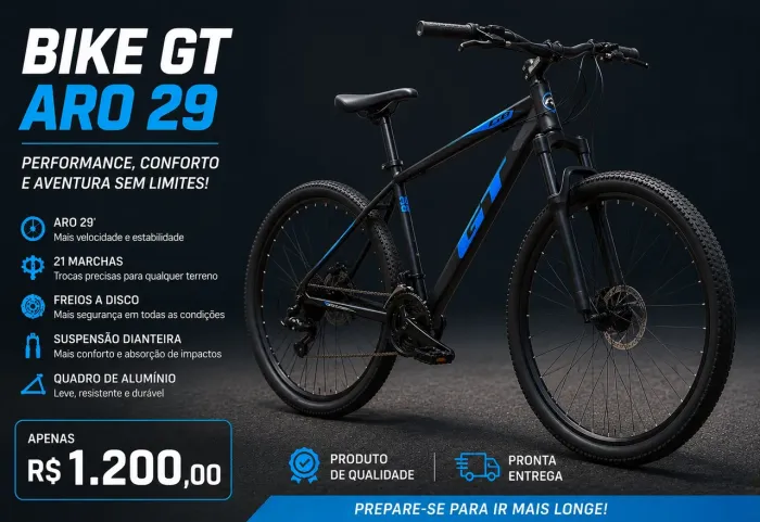 Bike GT Aro 29 Conservada | Pouco Uso | R$ 1.200 ?