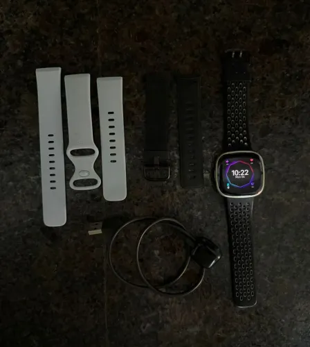 Fitbit Sense 2 Advanced Health + 3 Pulseiras + Carregador Original