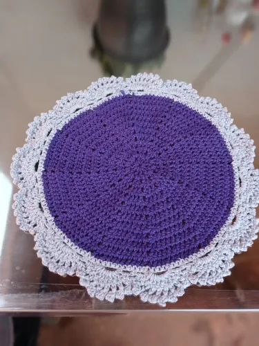 Kit de 4 sousplats em Crochê