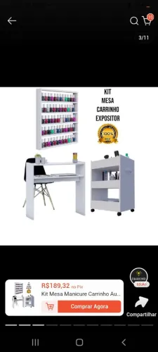 Kit de unha em gel