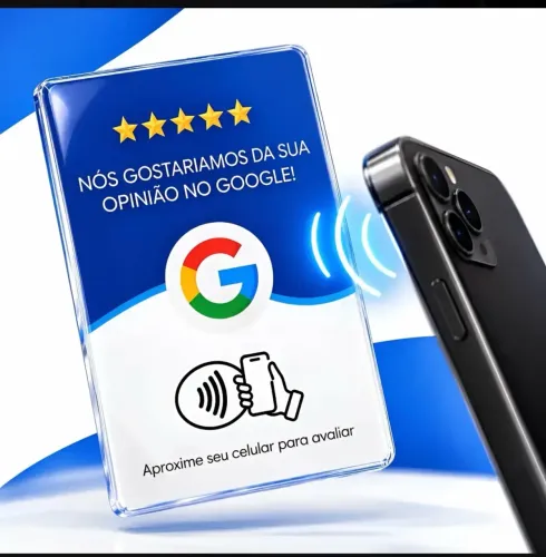 Cartão de avaliação google NFC
