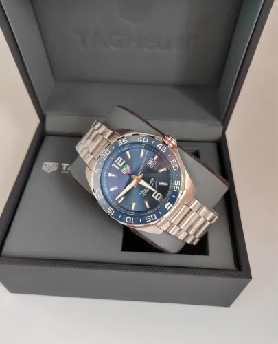 Tag Heuer Formula 1 Azul Premium AAA+ - Vidro Safira, Movimento Quartzo, Pulseira em Aço