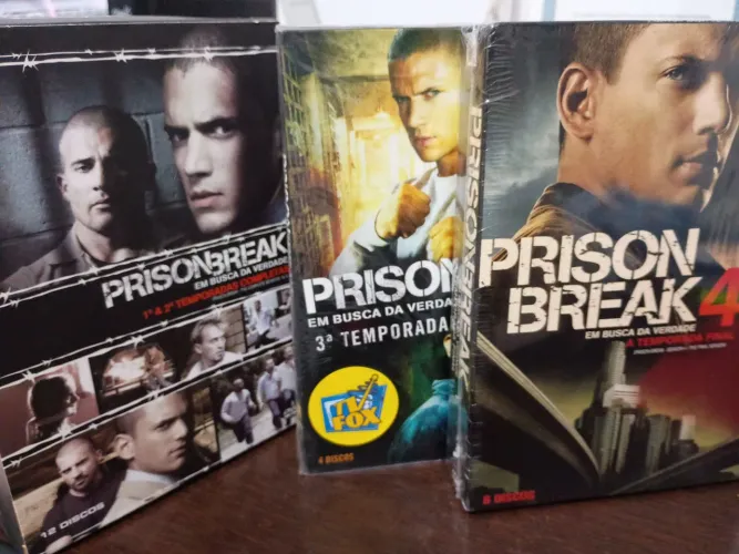 Dvd box set PRISON BREAK 4 temporadas completo (Box 3 no lacre original) FRETE GRÁTIS