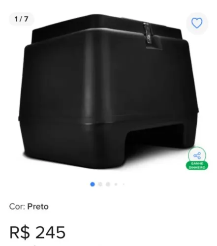 Baú 80L mais Suporte