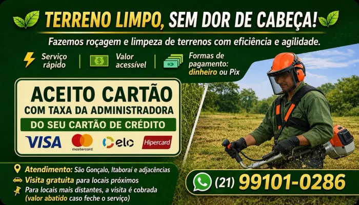 Serviço Profissional de Limpeza de Terreno