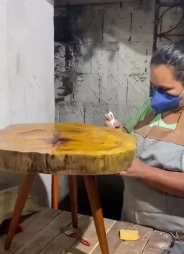 Mesa artesanal