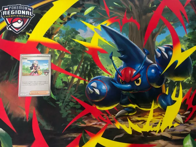 Playmat Regional Pokémon e Carta Promo Dawn