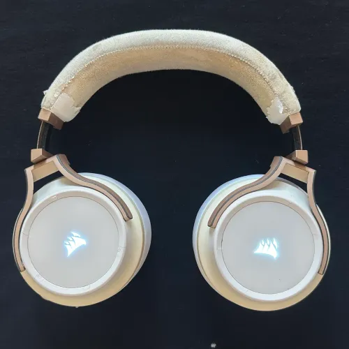 HEADSET CORSAIR VIRTUOSO BRANCO/DOURADO