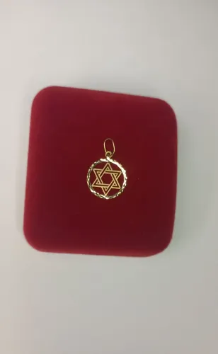 Pingente Estrela de Davi OURO 18K - NOVO