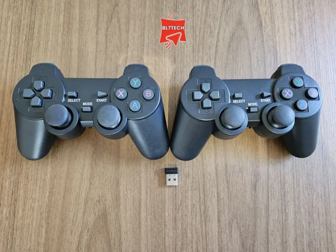 Kit dois controles sem fio 2.4Ghz - Novo 