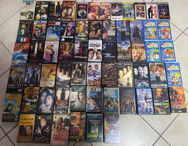 Fitas filmes VHS valor unitário