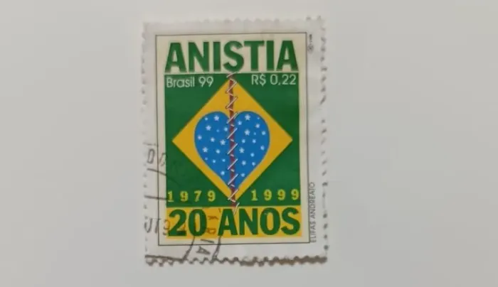 Selo postal 20 anos de Anistia